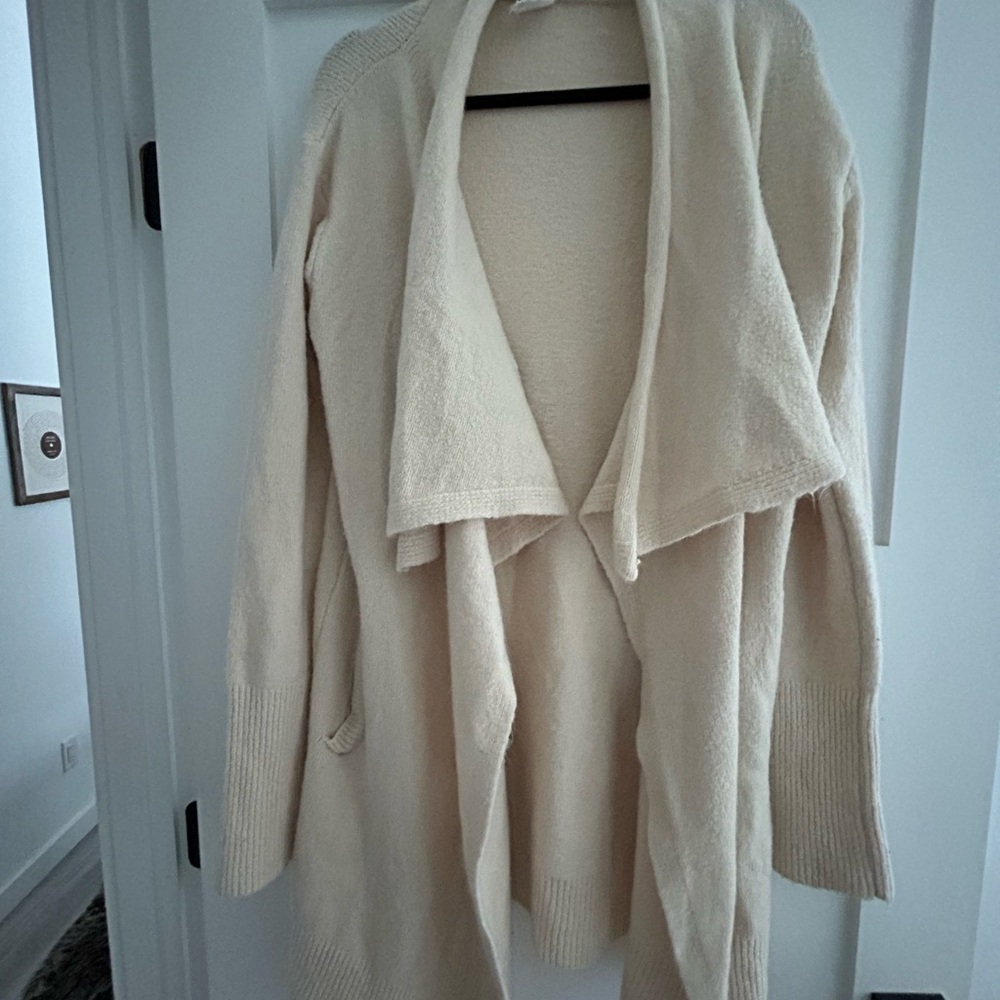 VICI Cozy Cream Open Front Cardigan SZ XS